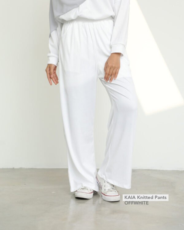 KAIA Knitted Pants | Offwhite
