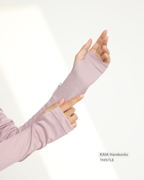 KAIA Knitted Handsocks | Thistle