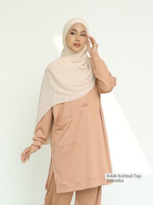 KAIA Knitted Top | Sahara