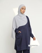 KAIA Knitted Top | Navy