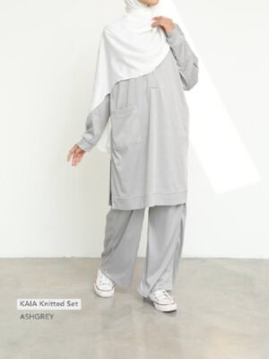 KAIA Knitted Set | AshGrey