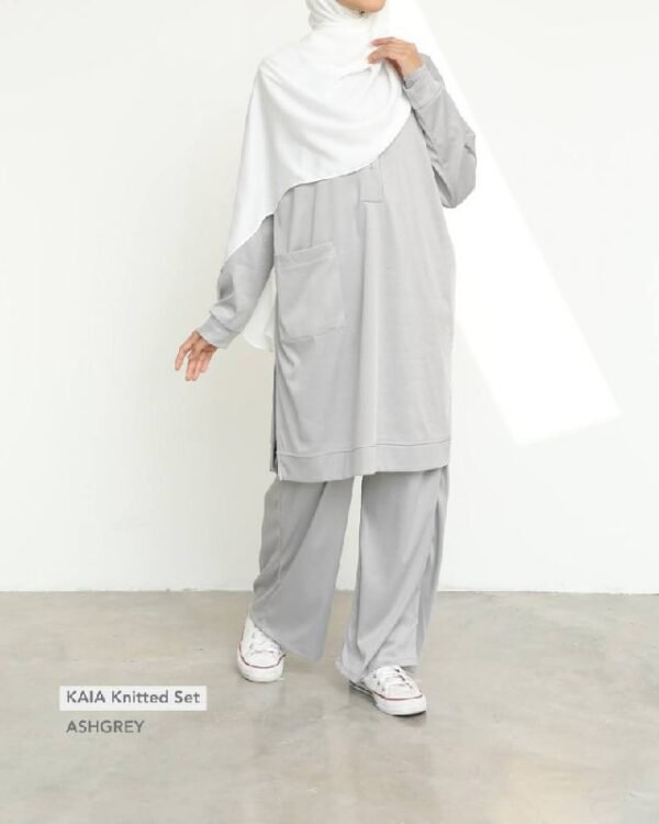 KAIA Knitted Set | AshGrey