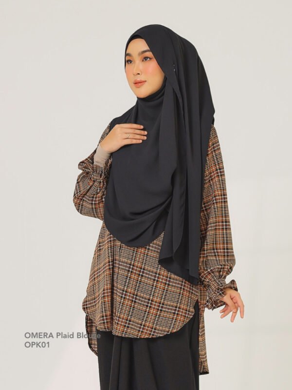 OMERA Plaid Blouse | OPK01