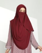 MAYRA Hijab | Burgundy As Is