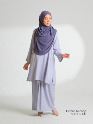 EMBUN Kurung Riau | Soft Blue