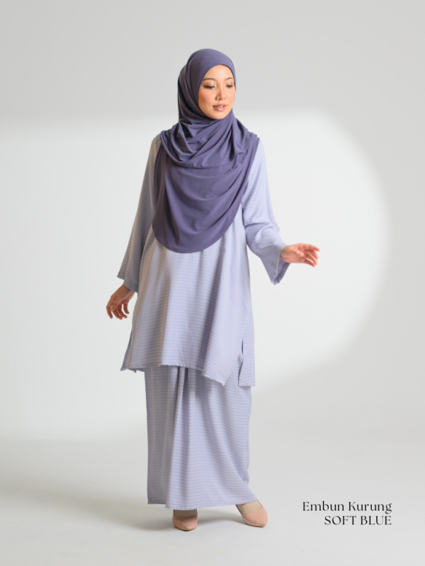 EMBUN Kurung Riau | Soft Blue