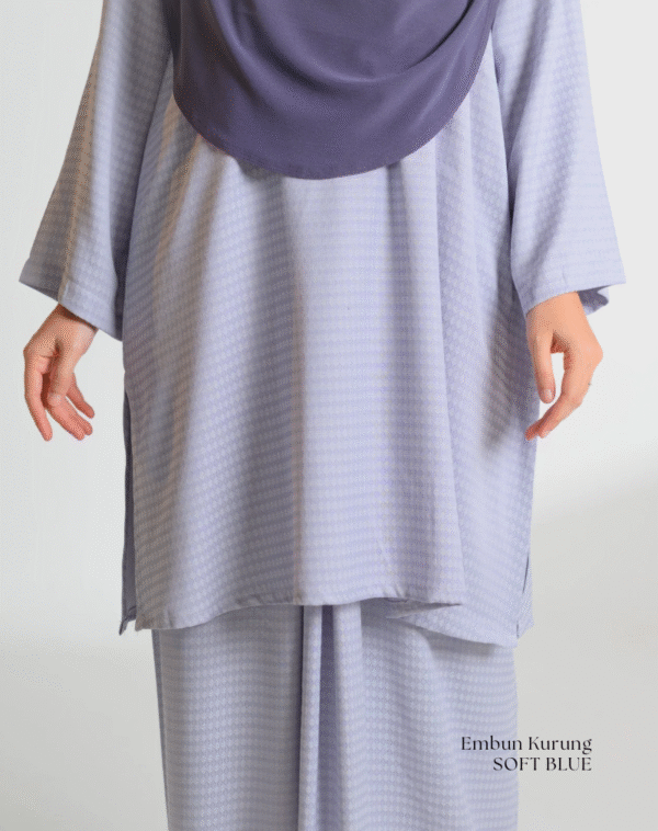 EMBUN Kurung Riau | Soft Blue