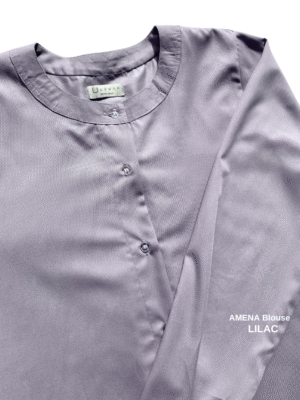 AMENA Cotton Blouse | Lilac