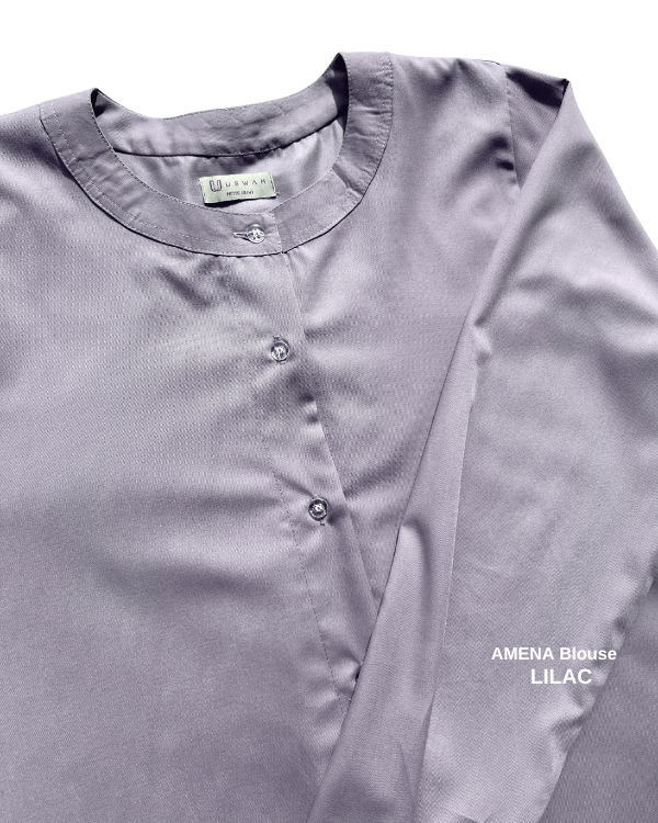 AMENA Cotton Blouse | Lilac