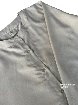 AMENA Cotton Blouse | Latte